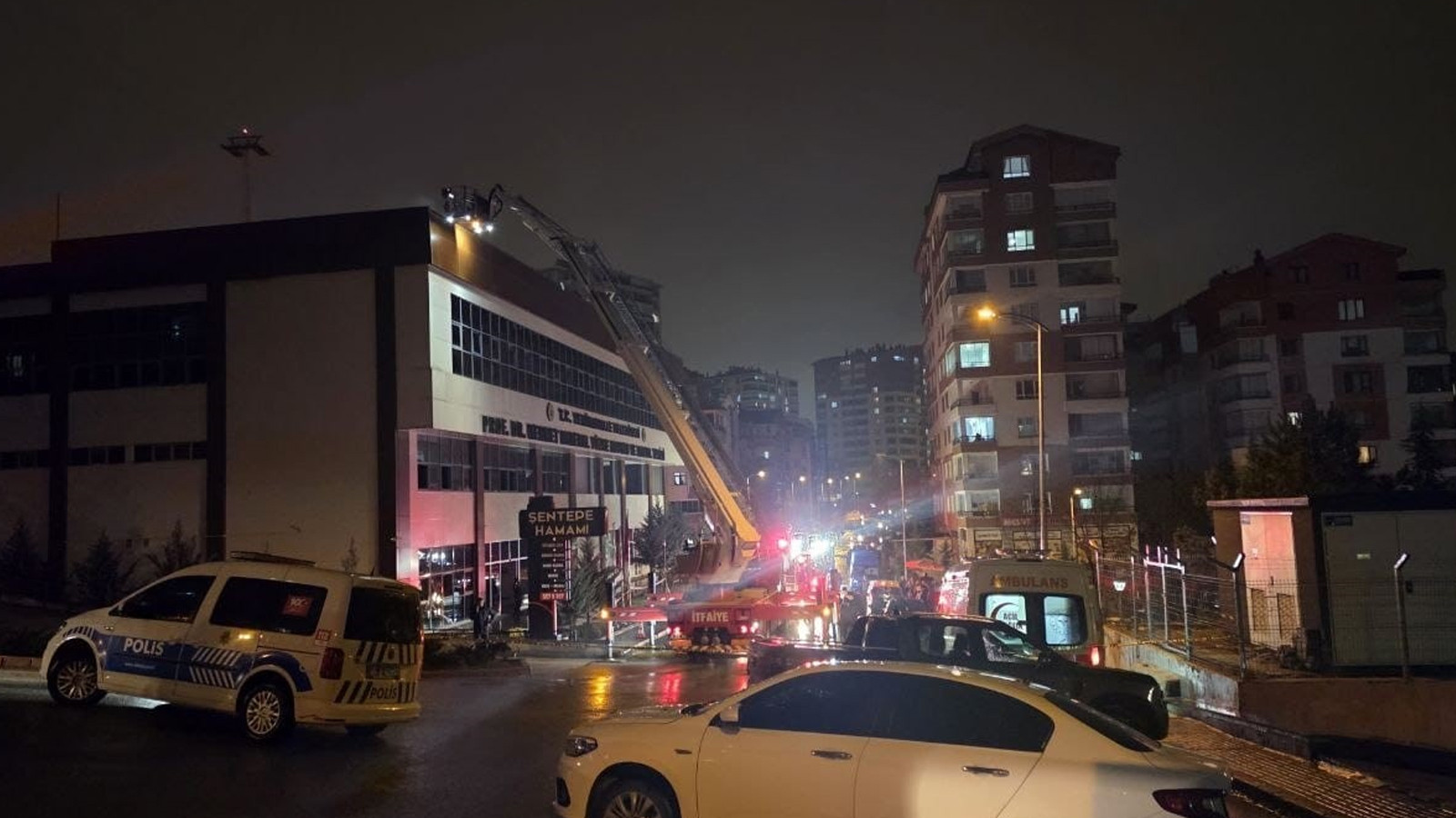 Ankara'da saunada çıkan yangın söndürüldü