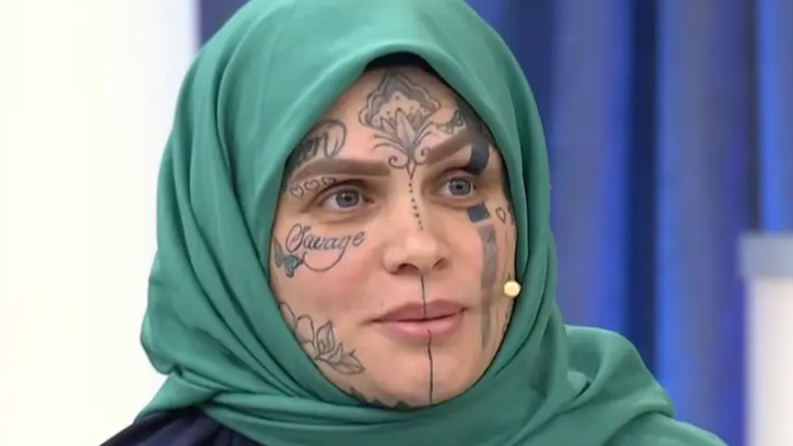 Sosyal medyada gündem oldu... Kim bu yüzü dövmeli kadın?