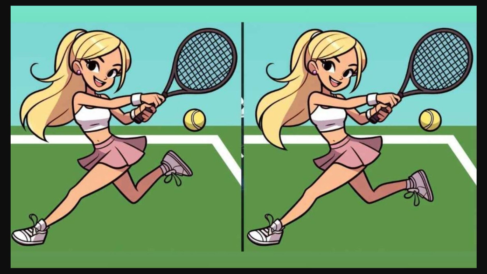 İki tenisçi kız arasındaki 3 farkı sadece yüksek IQ'su olanlar buluyor