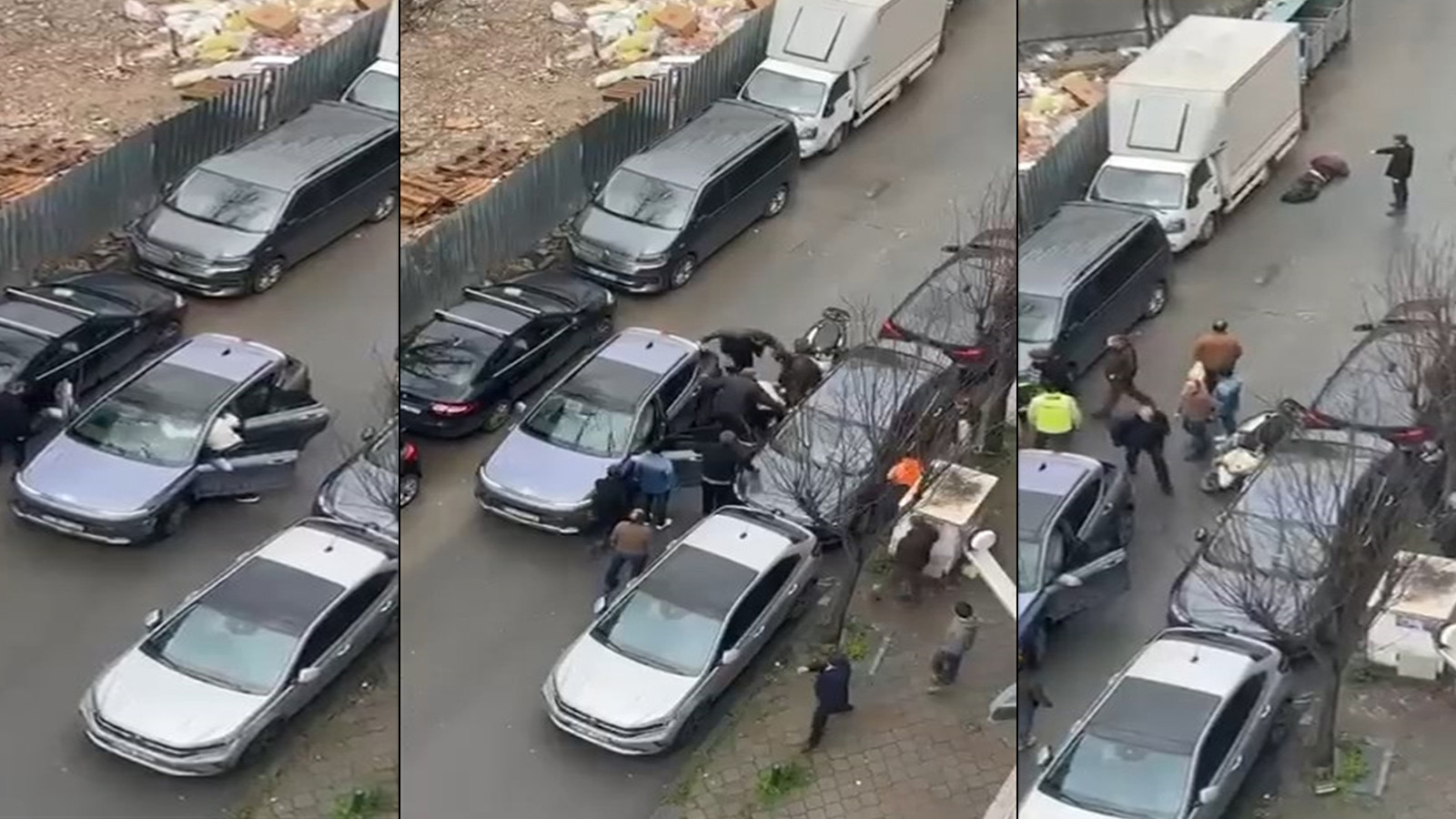 Beşiktaş'ta dehşet anbean kamerada!