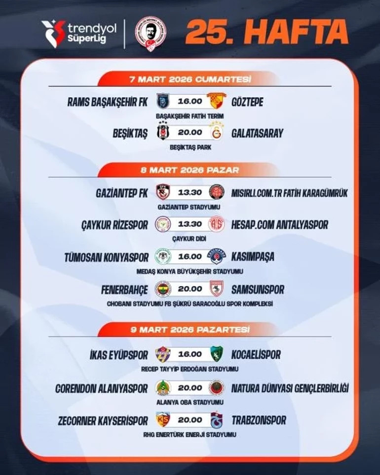 Beşiktaş-Galatasaray derbisinin tarihi belli oldu - Resim : 2