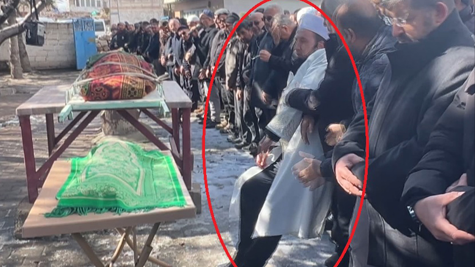 En acı görev: İmam, cenaze sırasında fenalık geçirdi