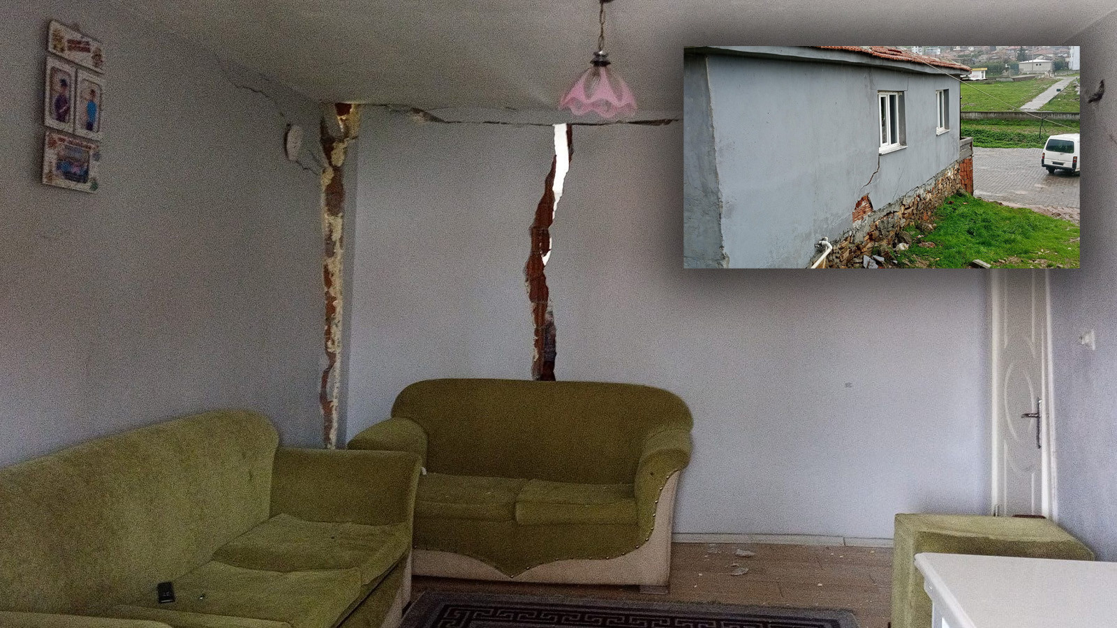 Manisa'da toprak kayması: 10 ev acilen tahliye edildi