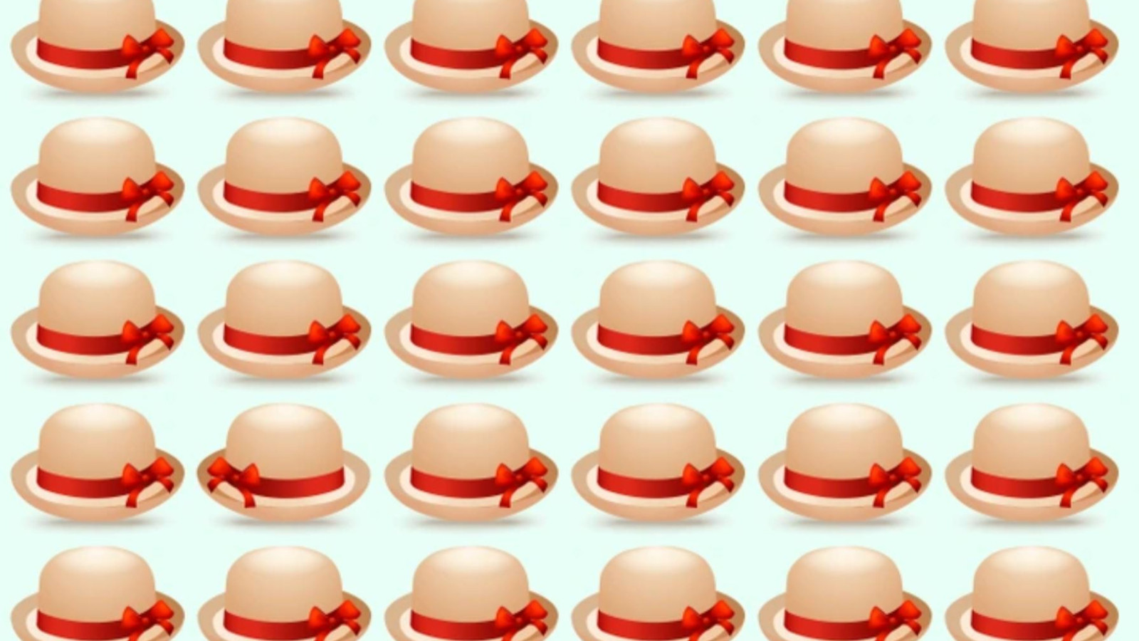 Resimdeki farklı şapkayı 6 saniyede bulanlar dahi sayılıyormuş