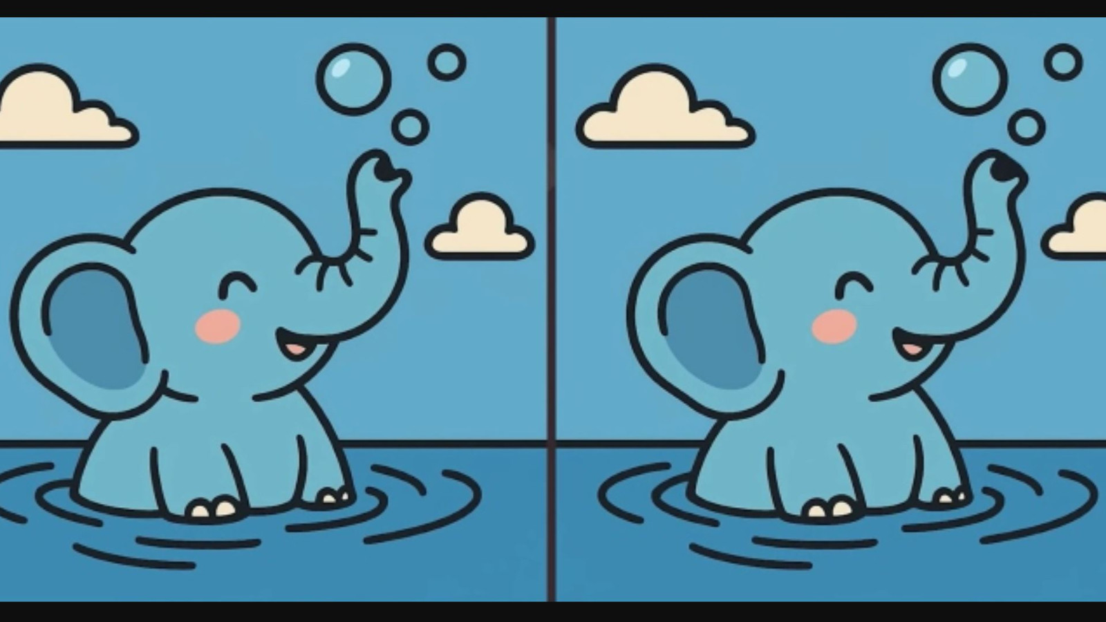 İki yavru fil arasındaki 3 farkı sadece dahiler buluyor