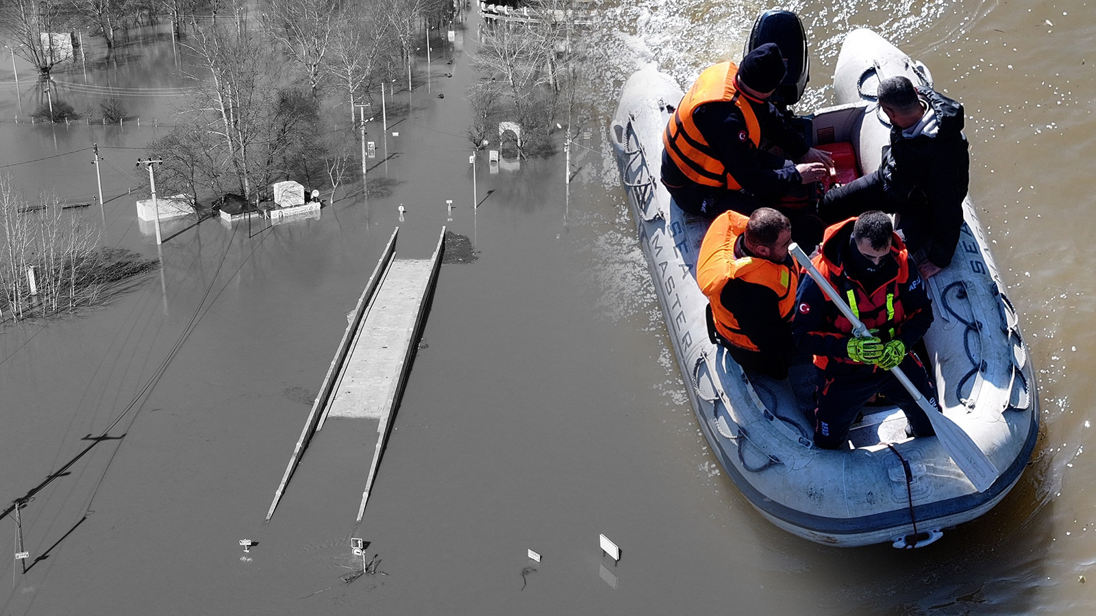 Edirne'de kırmızı alarm! Tarihi köprü kapatıldı: Çok sayıda ekip sevk edildi