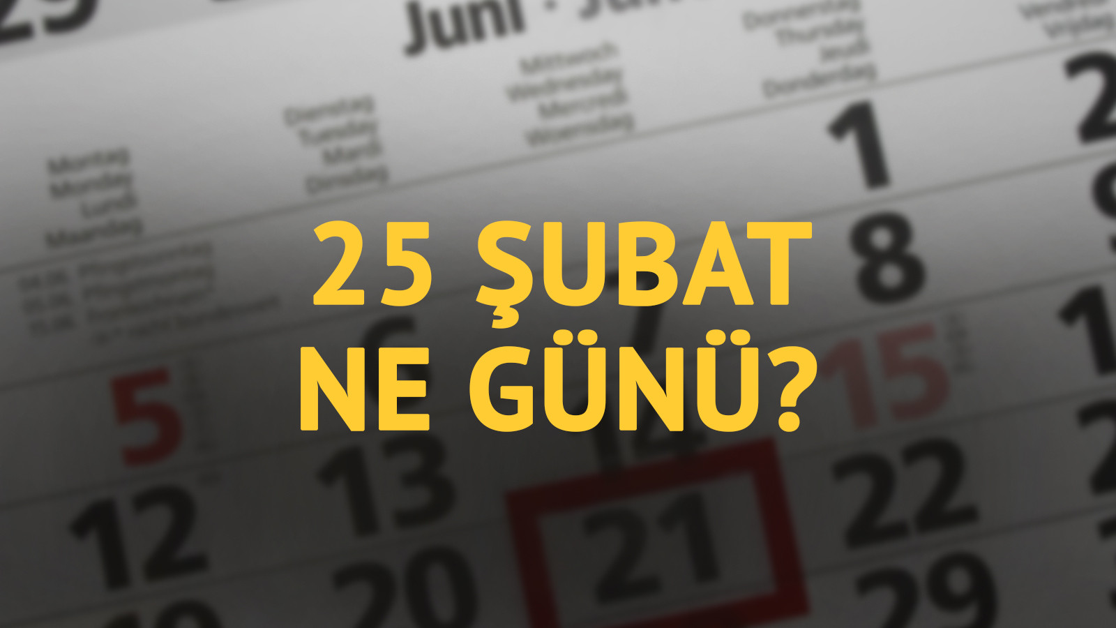 25 Şubat ne günü? 25 Şubat'ın anlam ve önemi ne?