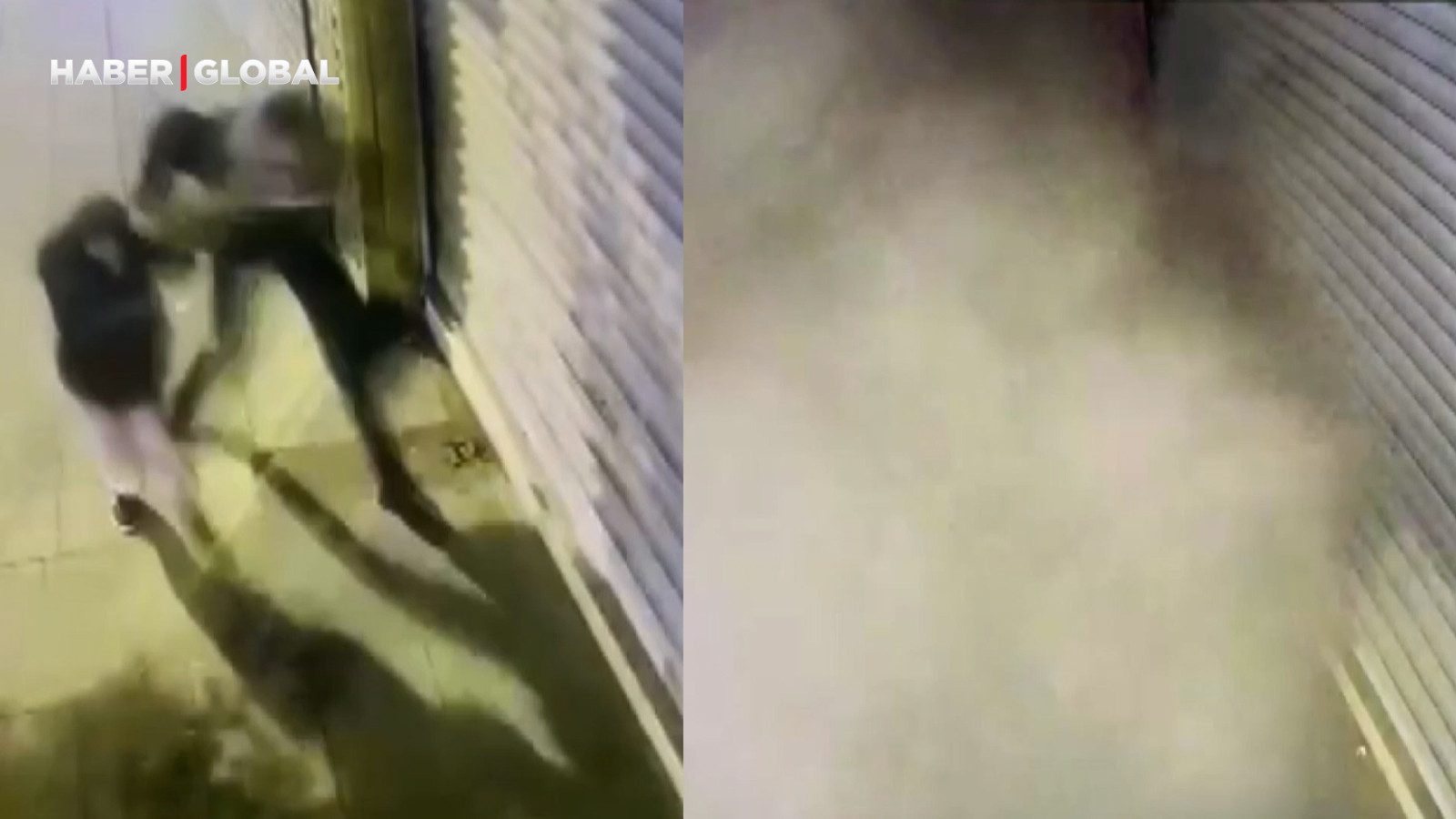 Kaldırımda her şeyden habersiz yürüyen anne ve kızın başına gelenler şoke etti!