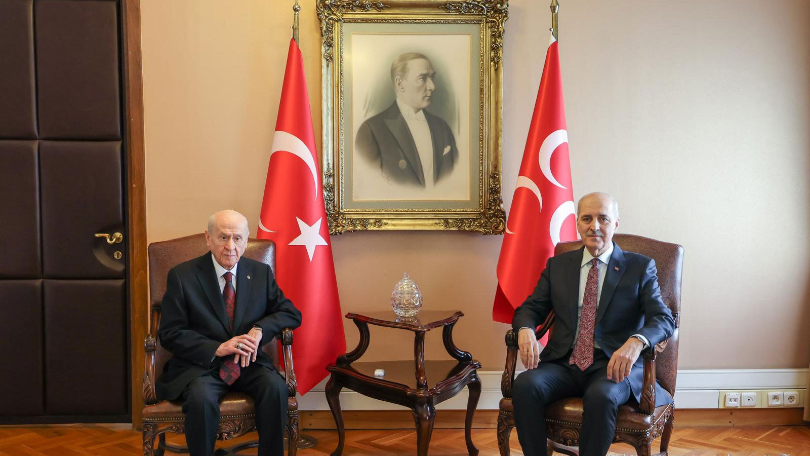 TBMM Başkanı Kurtulmuş, MHP Lideri Bahçeli’yi ziyaret etti