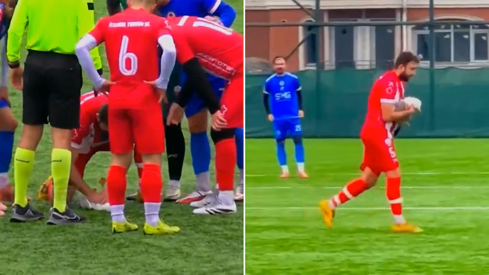 Zeytinburnu'nda maçta top çarpan martı hayata döndürüldü: Ayaklarını dikmişti, nefes alamıyordu