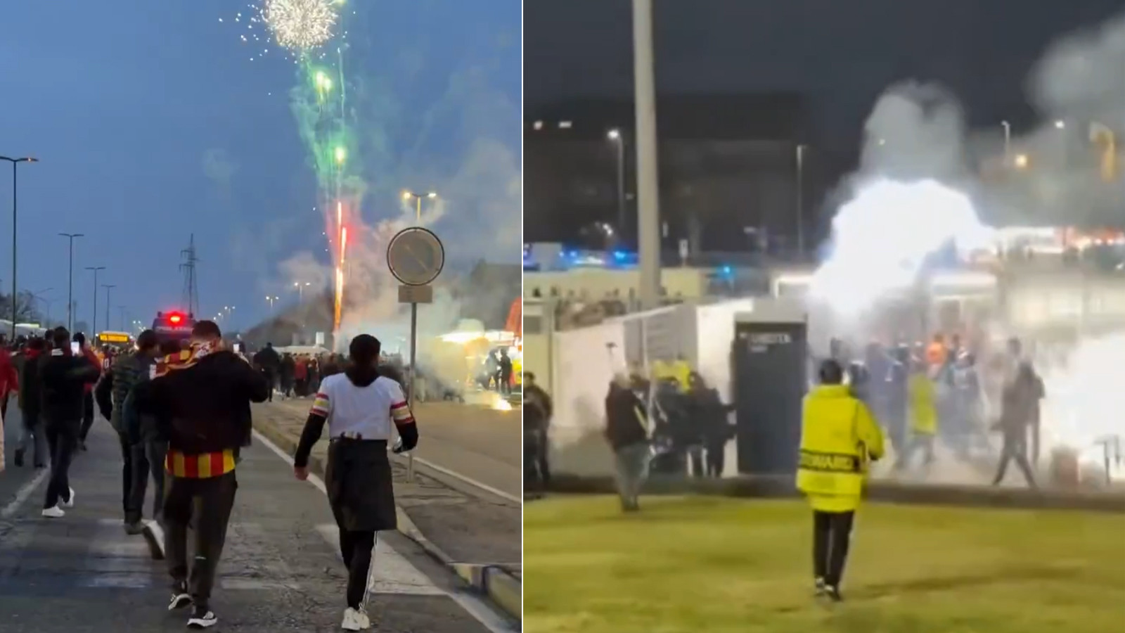 İtalyan polisi, Galatasaray taraftarına biber gazıyla müdahale etti