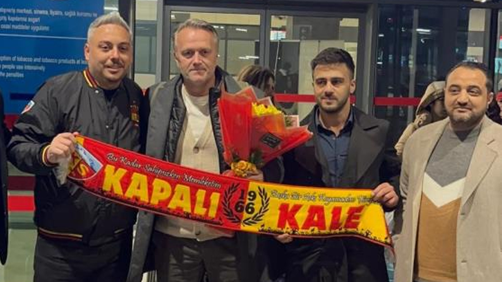 Kayserispor'un yeni hocası Erling Moe, şehre geldi