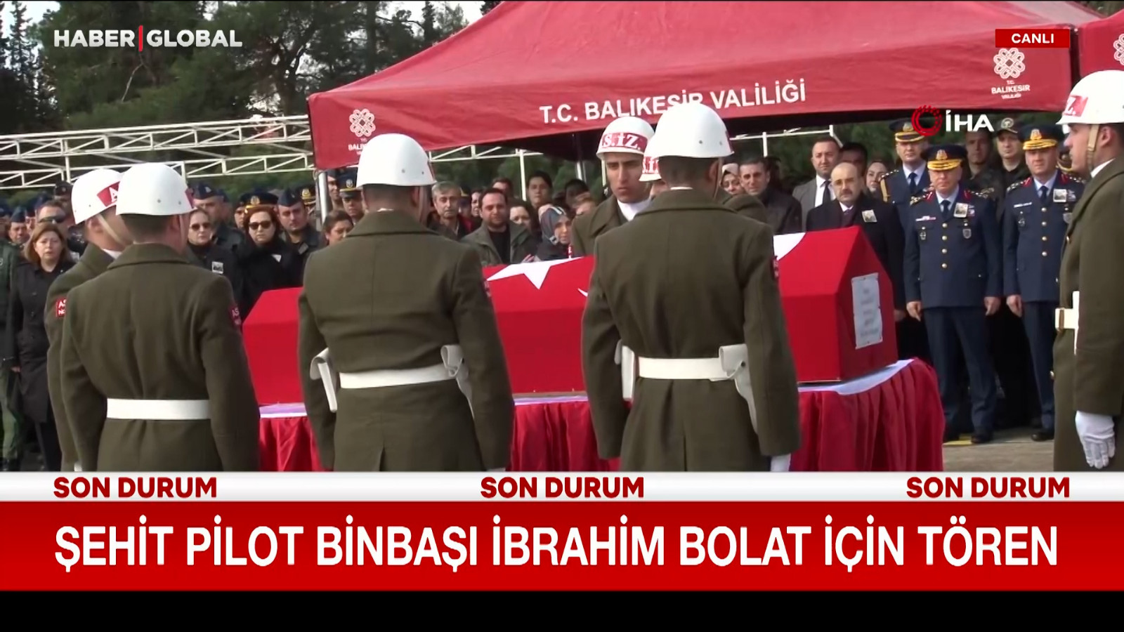 Şehit Pilot Binbaşı İbrahim Polat için tören düzenleniyor