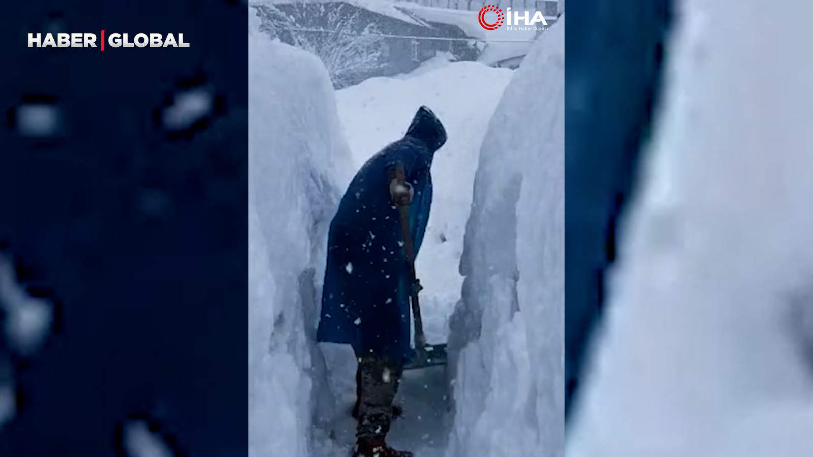 Tunceli'de kar kalınlığı insan boyunu geçti