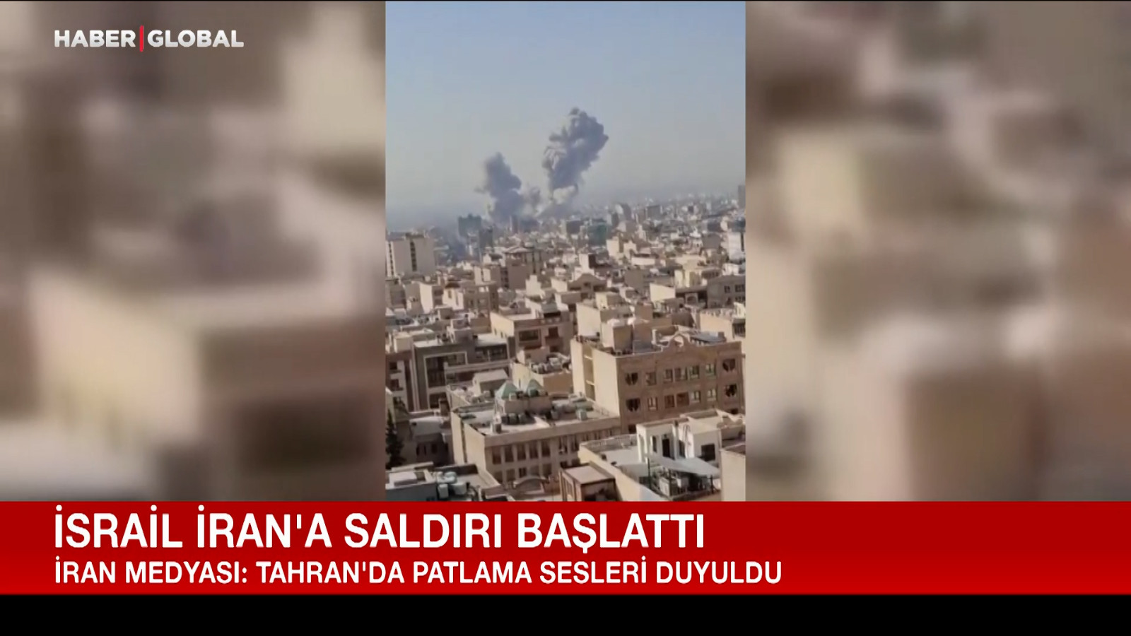 İsrail’in İran’a saldırısından ilk görüntüler!