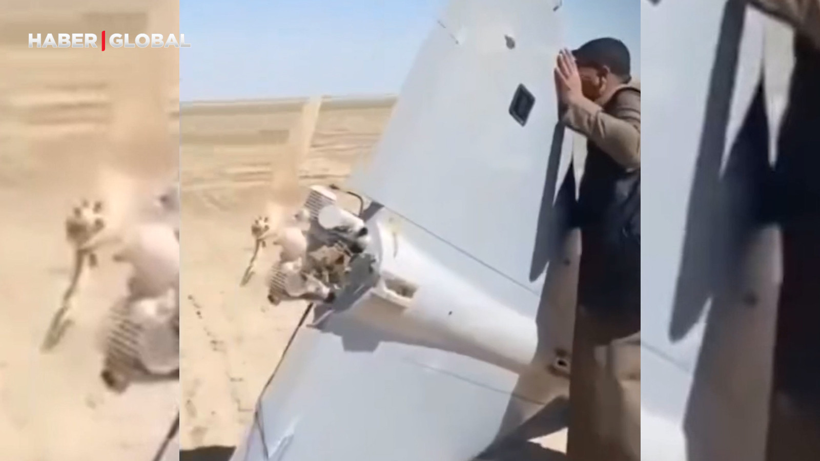 Irak’ta sivillerin, düşen İran İHA’sını görünce yaptıkları sosyal medyayı salladı