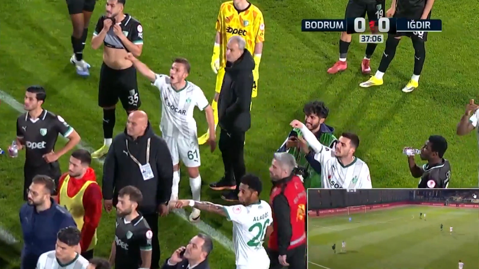 Bodrum FK - Iğdır FK maçında ırkçı saldırı! Dışarı çıkarıldı