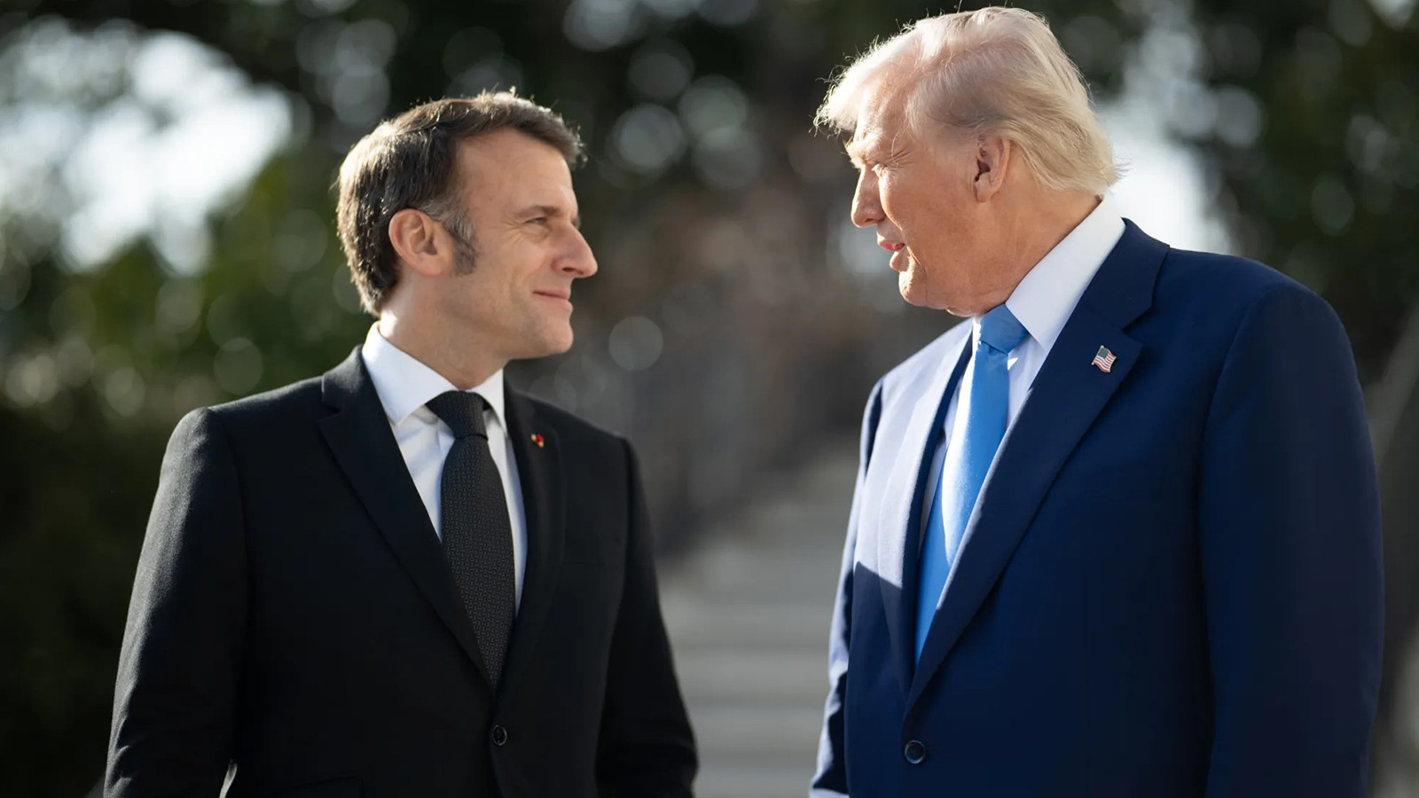 Macron ile Trump, İran ve Lübnan'ı görüştü
