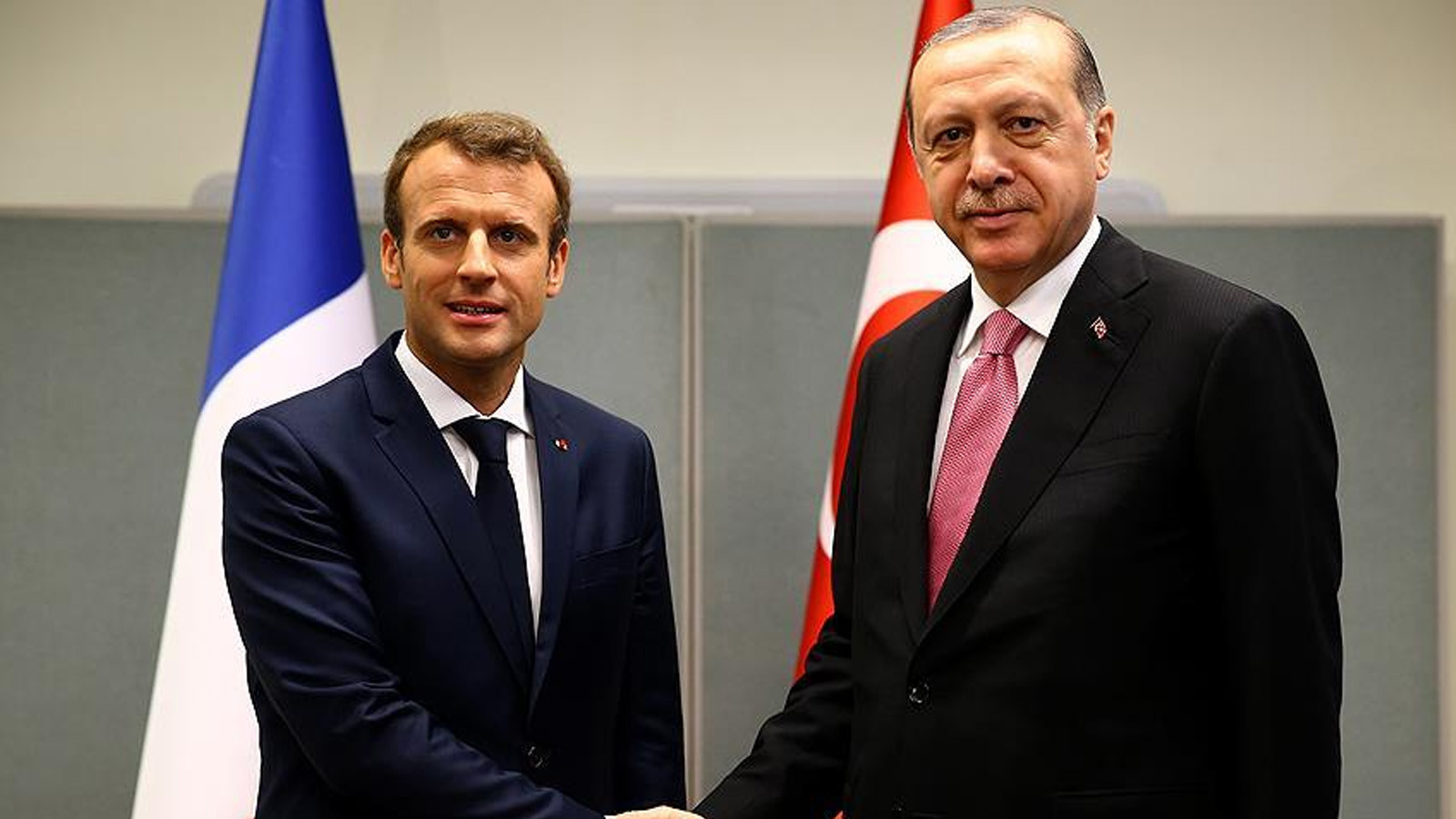Cumhurbaşkanı Erdoğan, Fransa Cumhurbaşkanı Macron ile görüştü
