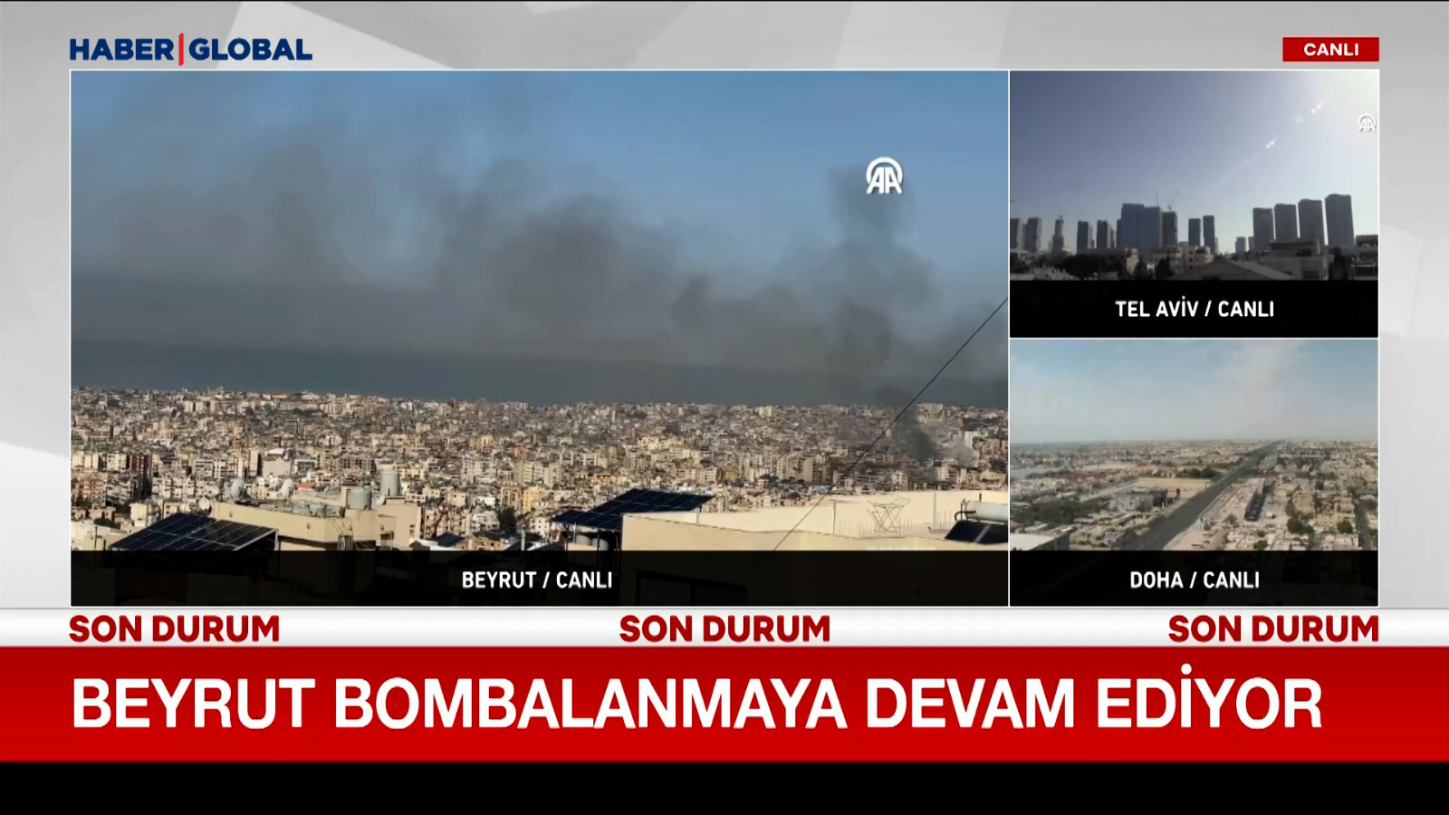 Beyrut bombalanmaya devam ediyor