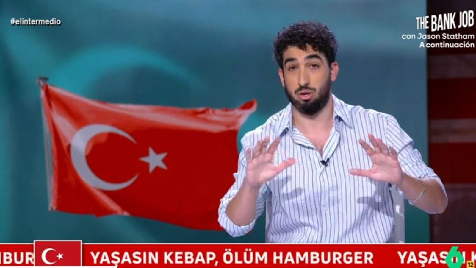 İspanyol kanalında altyazı bandına "Yaşasın kebap, hamburgere ölüm" diye yazıldı