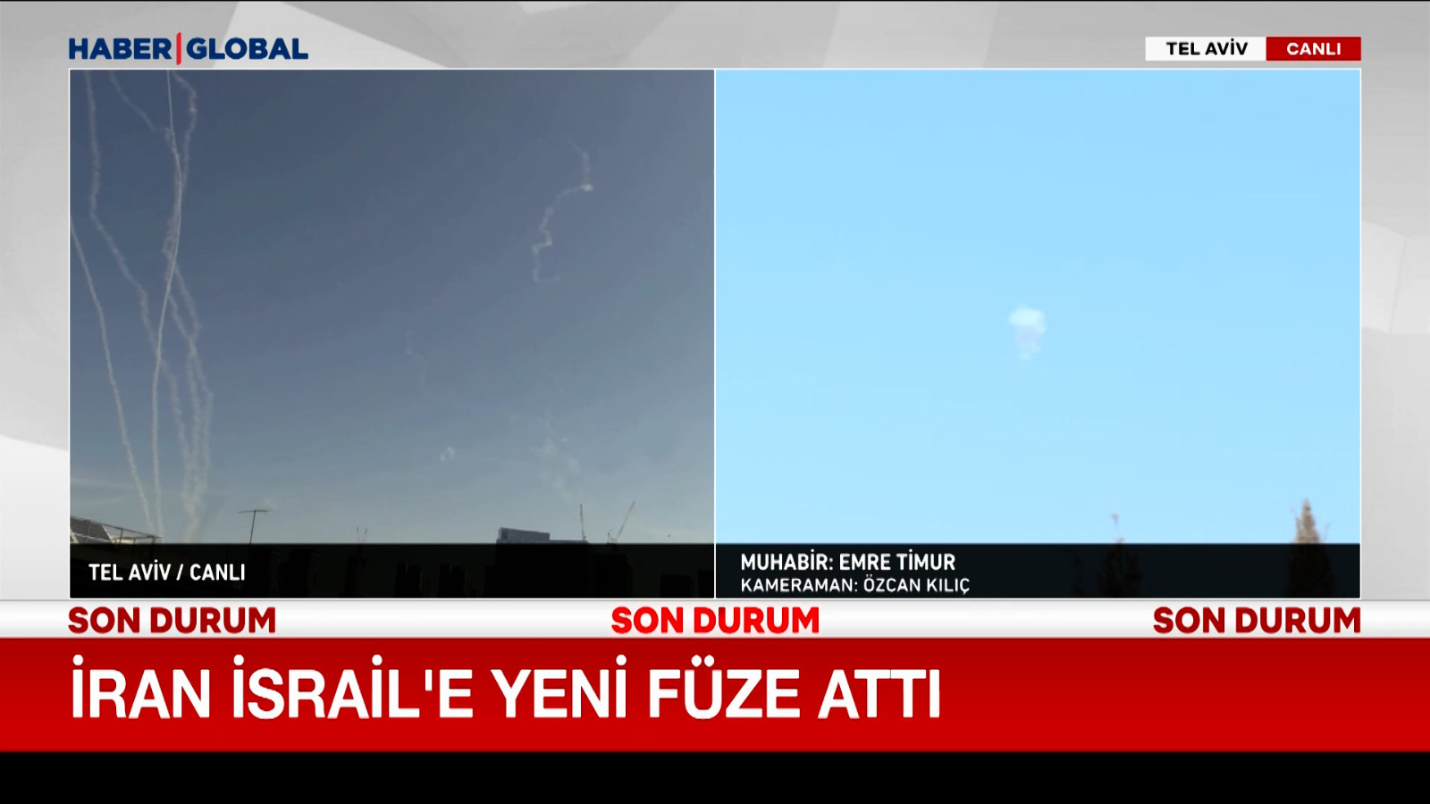 Tel Aviv’de siren sesleri yükseliyor, İran İsrail'e yeni füze attı!