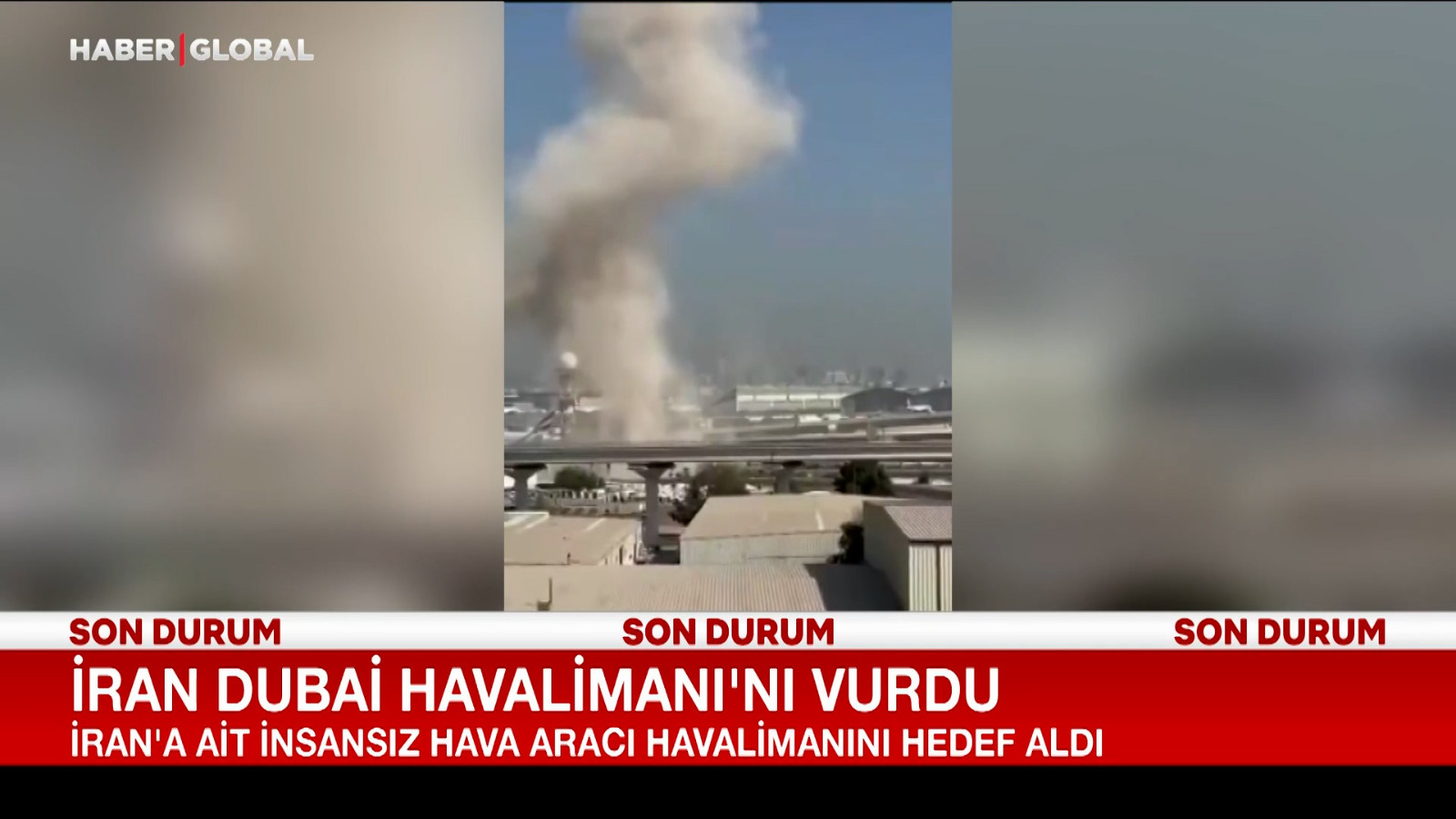 İran Dubai Havalimanı’nı vurdu, faaliyetler askıya alındı!