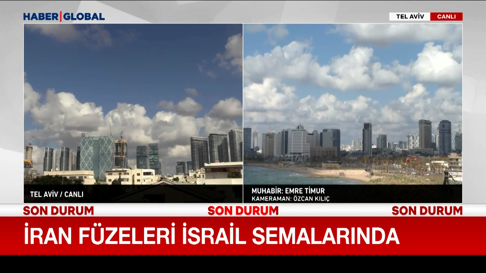 İran füzeleri İsrail semalarında