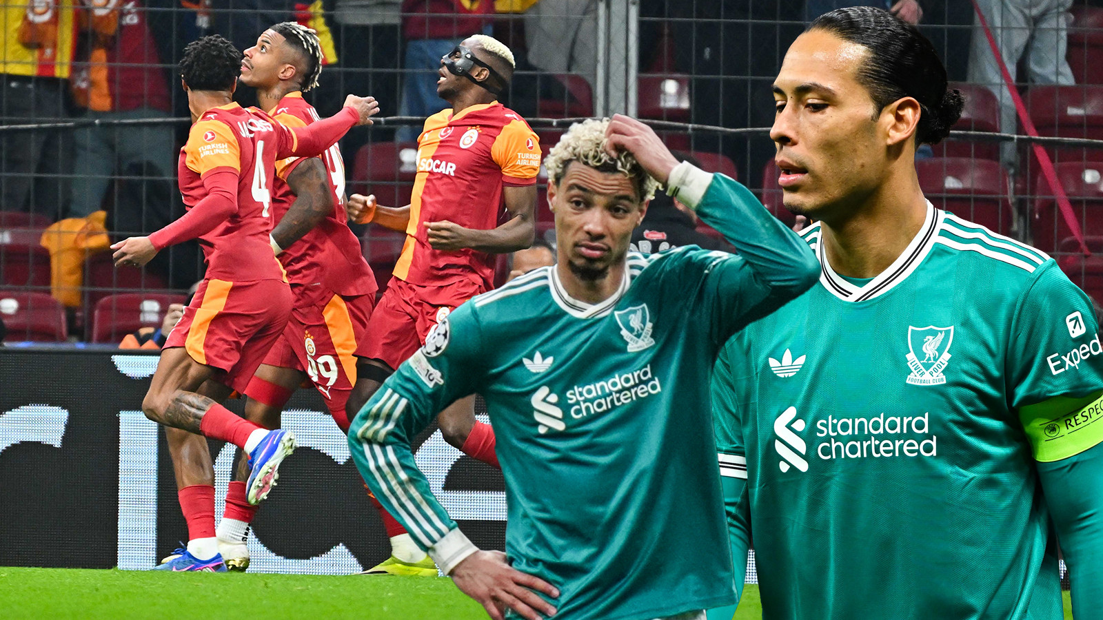 Liverpool, İstanbul'da ucuz kurtuldu! Avrupa basını, Galatasaray'ı manşetlere taşıdı: "Cehennemden çıkamadılar"