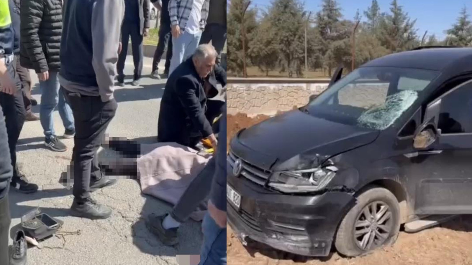 Mardin'de feci kaza: Aracın çarptığı kadın can verdi