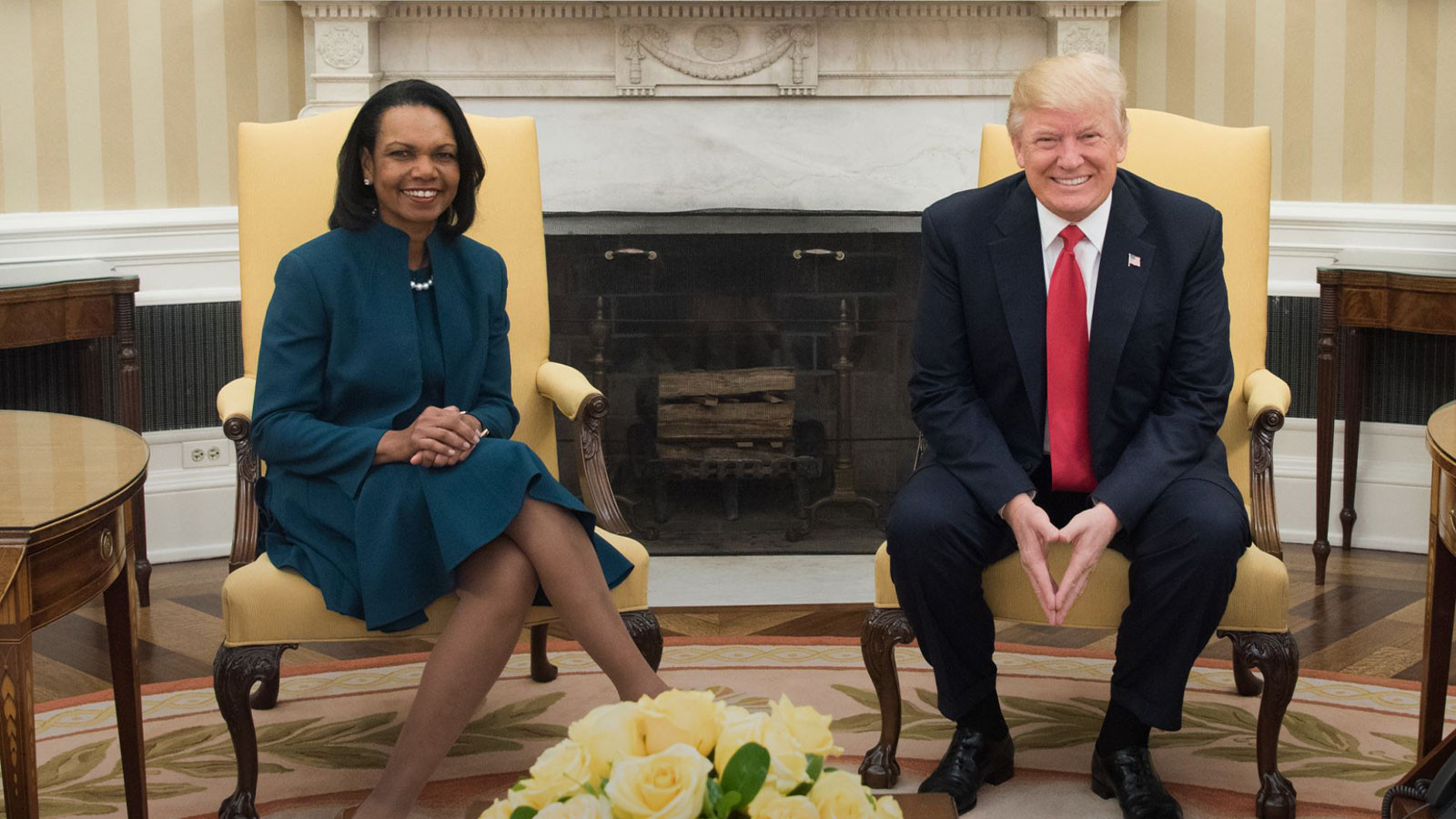 Trump'ın toplantısına katıldı, Irak işgalinin mimarı Rice 