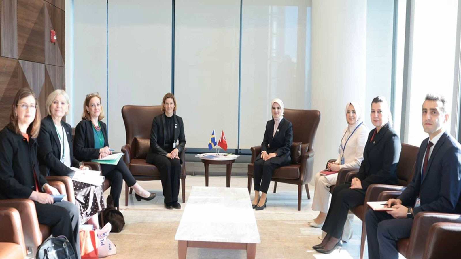 Bakan Göktaş, İsveç, Moldova ve Gambiyalı bakanlar ile UN Women temsilcisiyle bir araya geldi