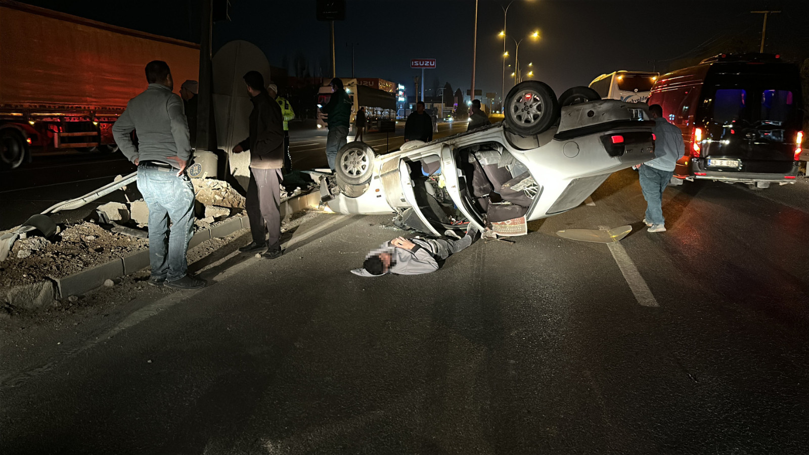Kütahya'da otomobil takla attı! 1 yaralı