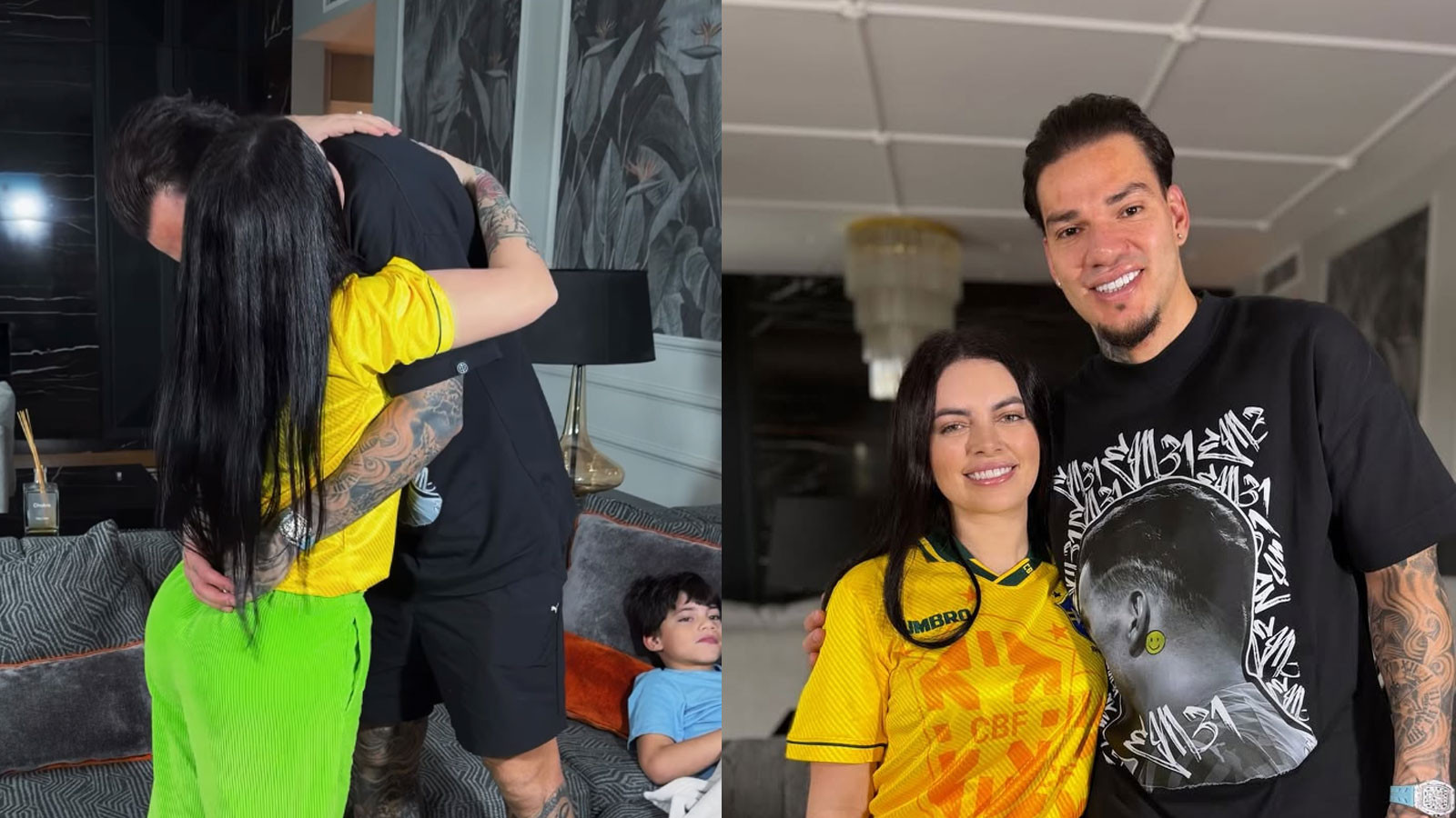 Ederson ve ailesi Milli Takım'a seçilme anını böyle izledi