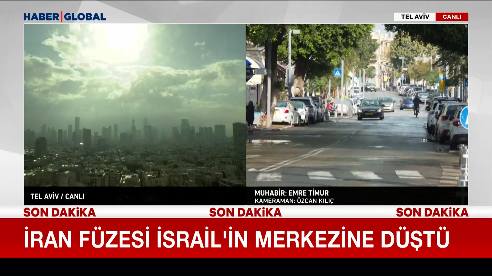 İran füzesi İsrail'in merkezine düştü!