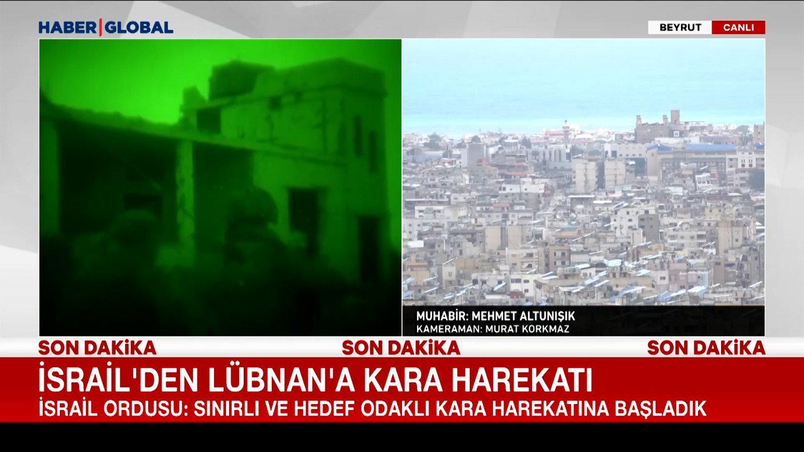 İsrail'den Lübnan'a kara harekatı başladı!