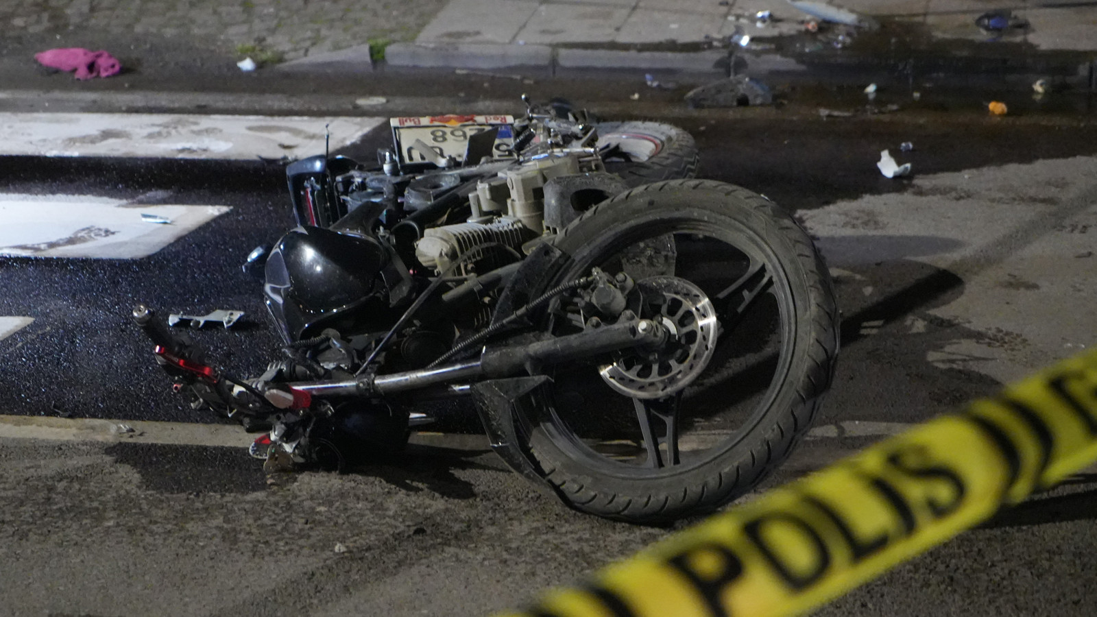 Samsun'da motosiklet sürücüsü feci şekilde can verdi