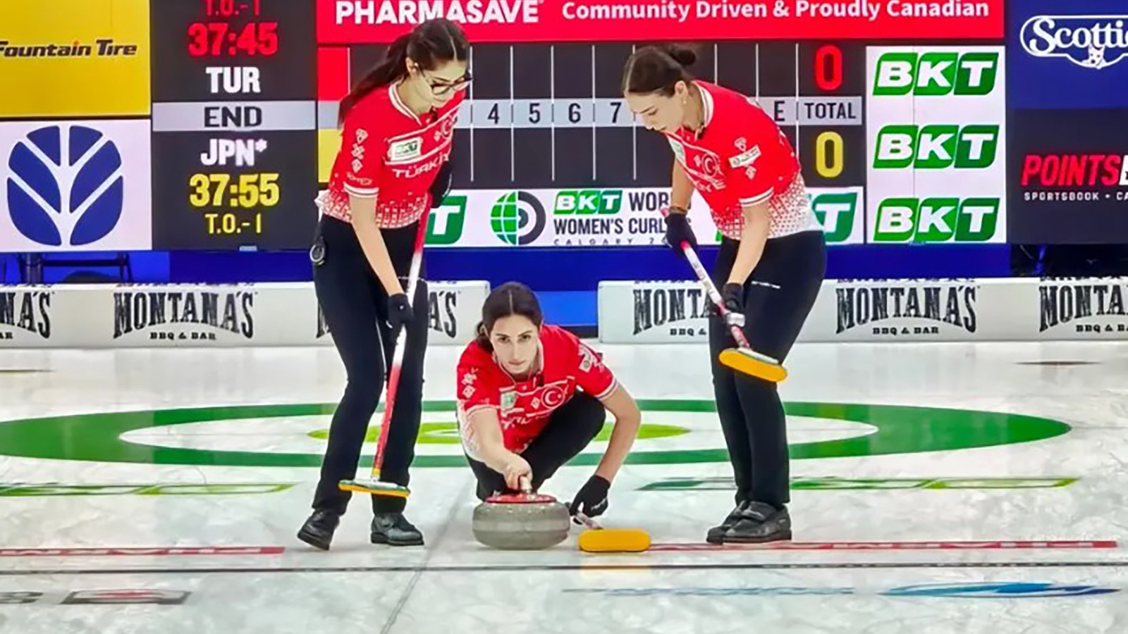 Dünya Curling Şampiyonası'nda Türkiye Kadın Milli Takımı'ndan tarihi derece