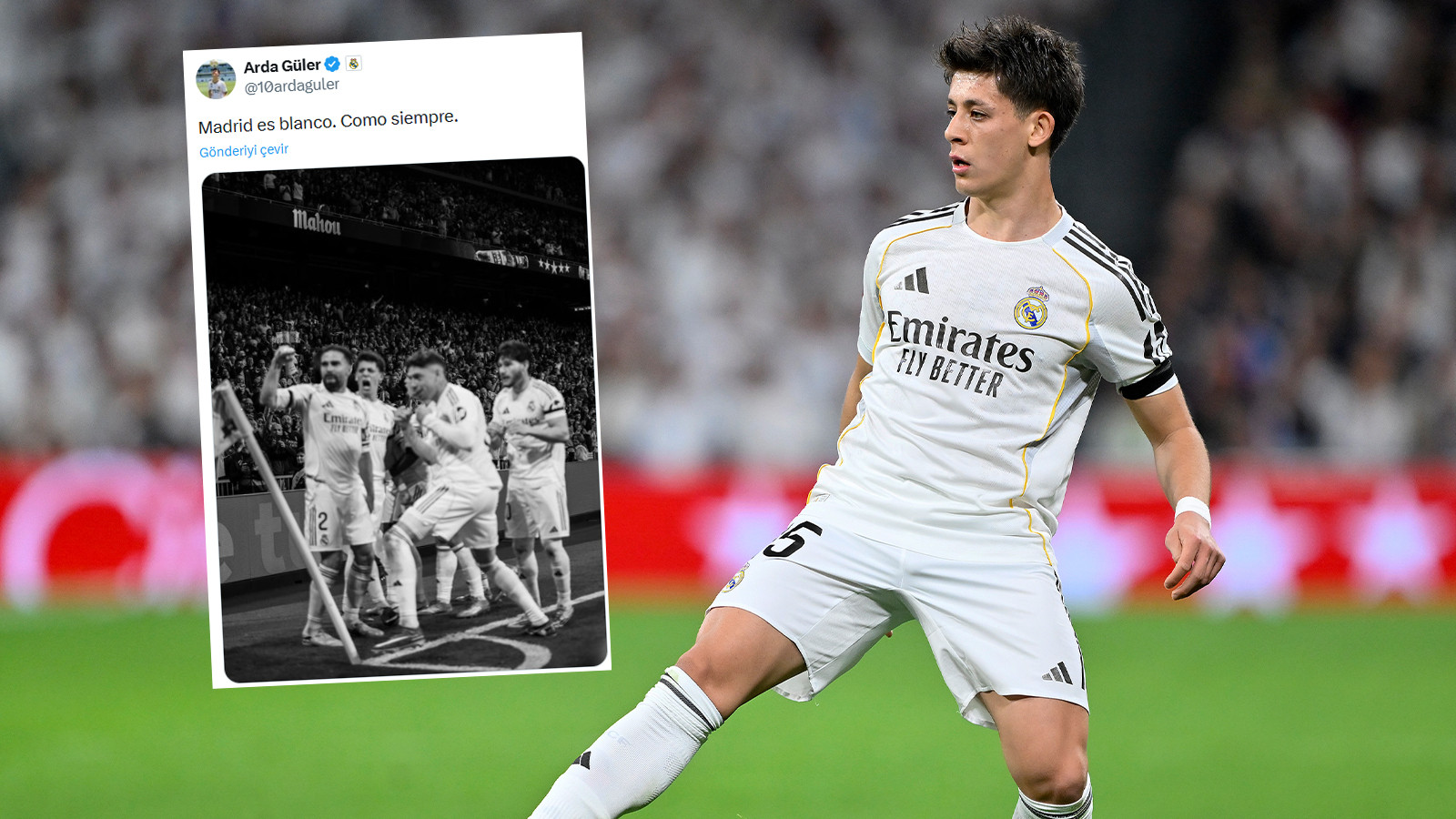 Arda Güler'den derbi sonrası Atletico Madrid'e gönderme