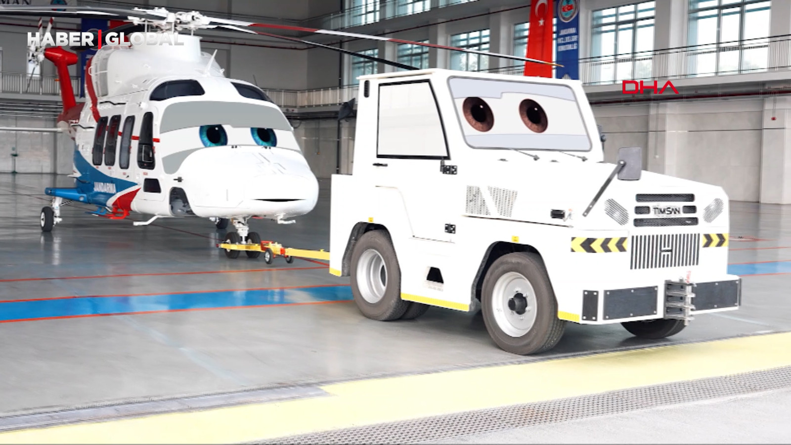 Jandarmadan 'GÖKBEY' helikopteri için kısa film