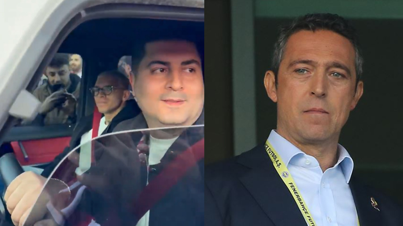 Lucas Torreira ve Ali Koç milli maçı izlemeye geldi