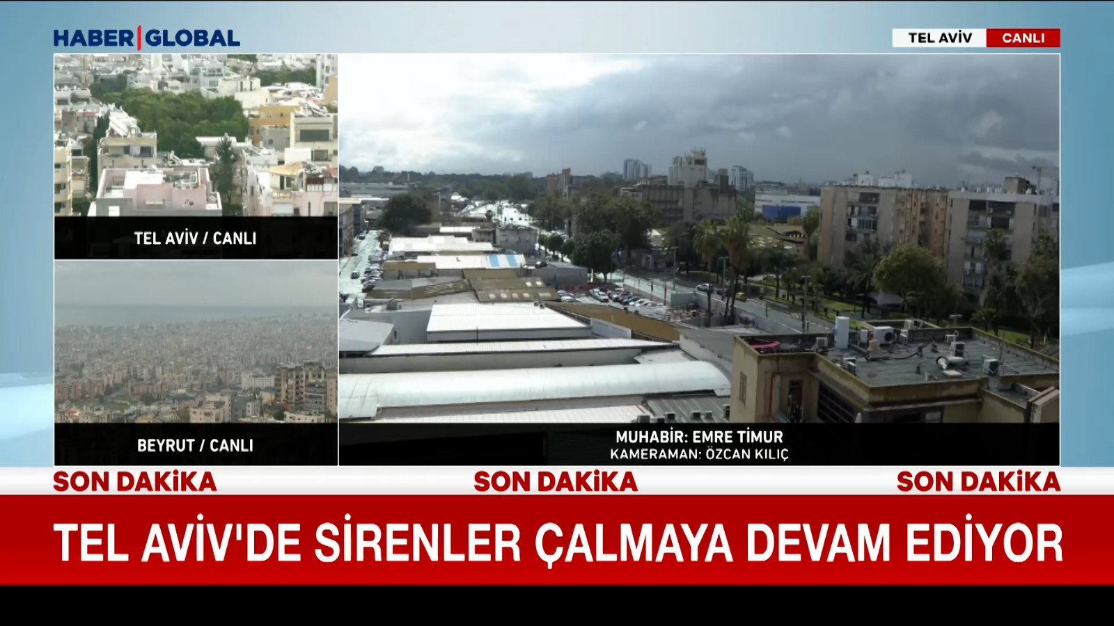 Tel Aviv'de sirenler susmuyor!