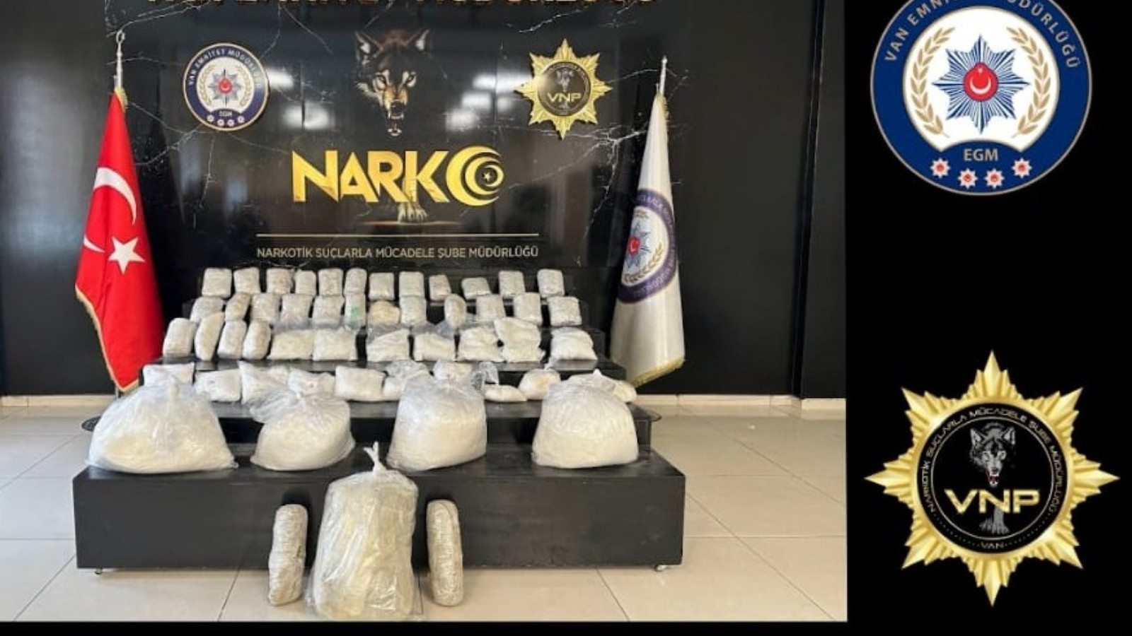 Van'da 90 kilo uyuşturucu ele geçirildi