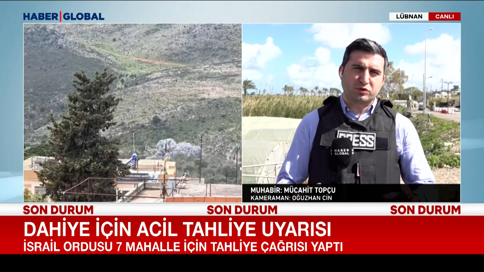 Dahiye bölgesi için acil tahliye uyarısı!