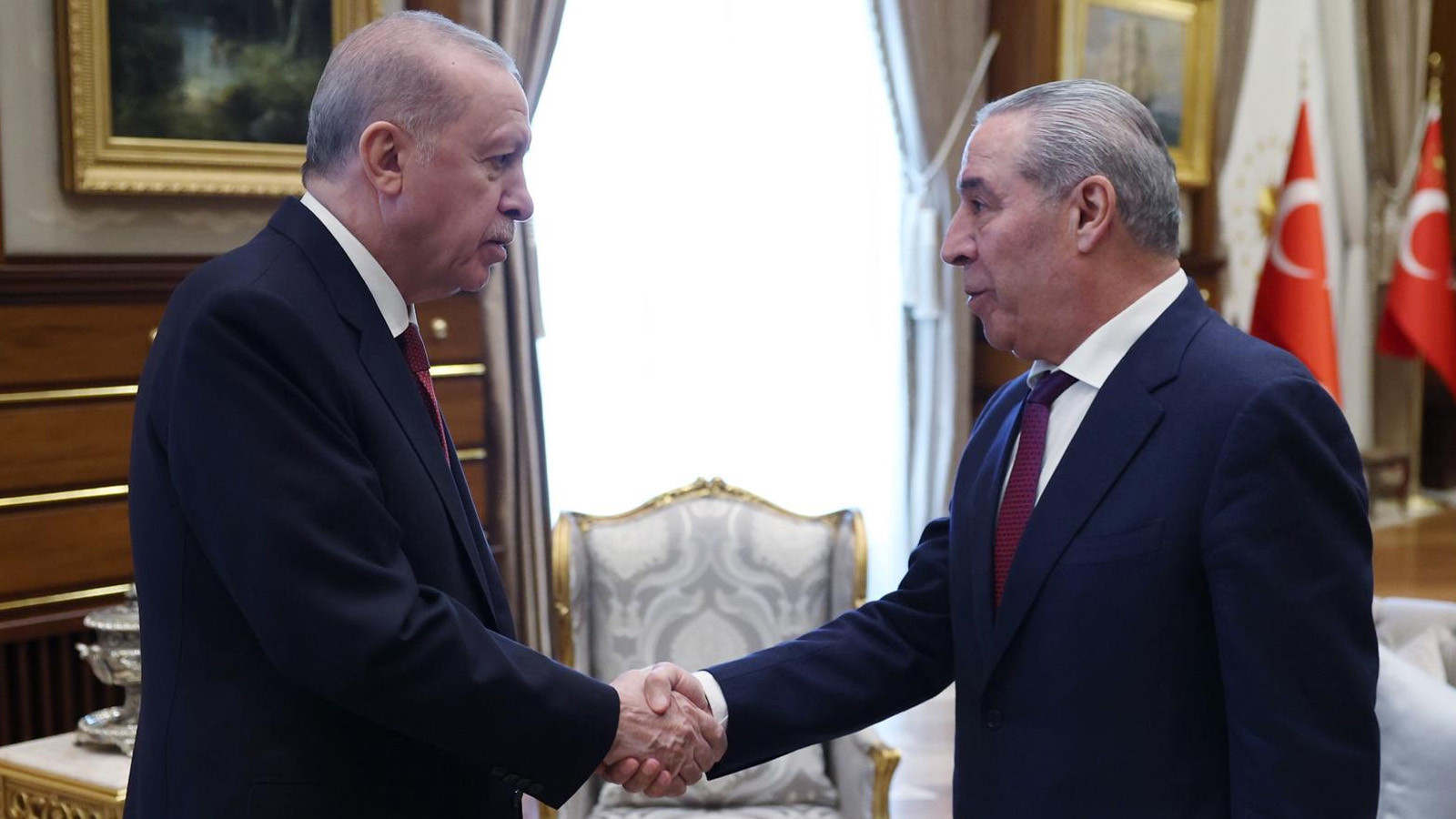 Cumhurbaşkanı Erdoğan, Filistin Devlet Başkan Yardımcısı eş-Şeyh'i kabul etti