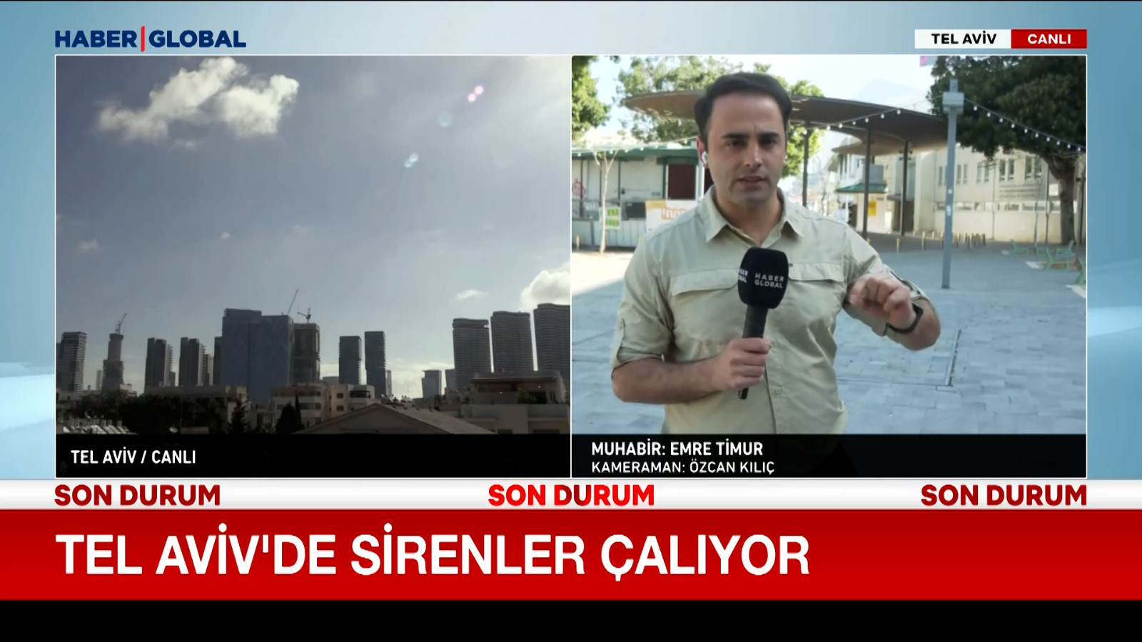 Tel Aviv’de füze alarmı verildi!