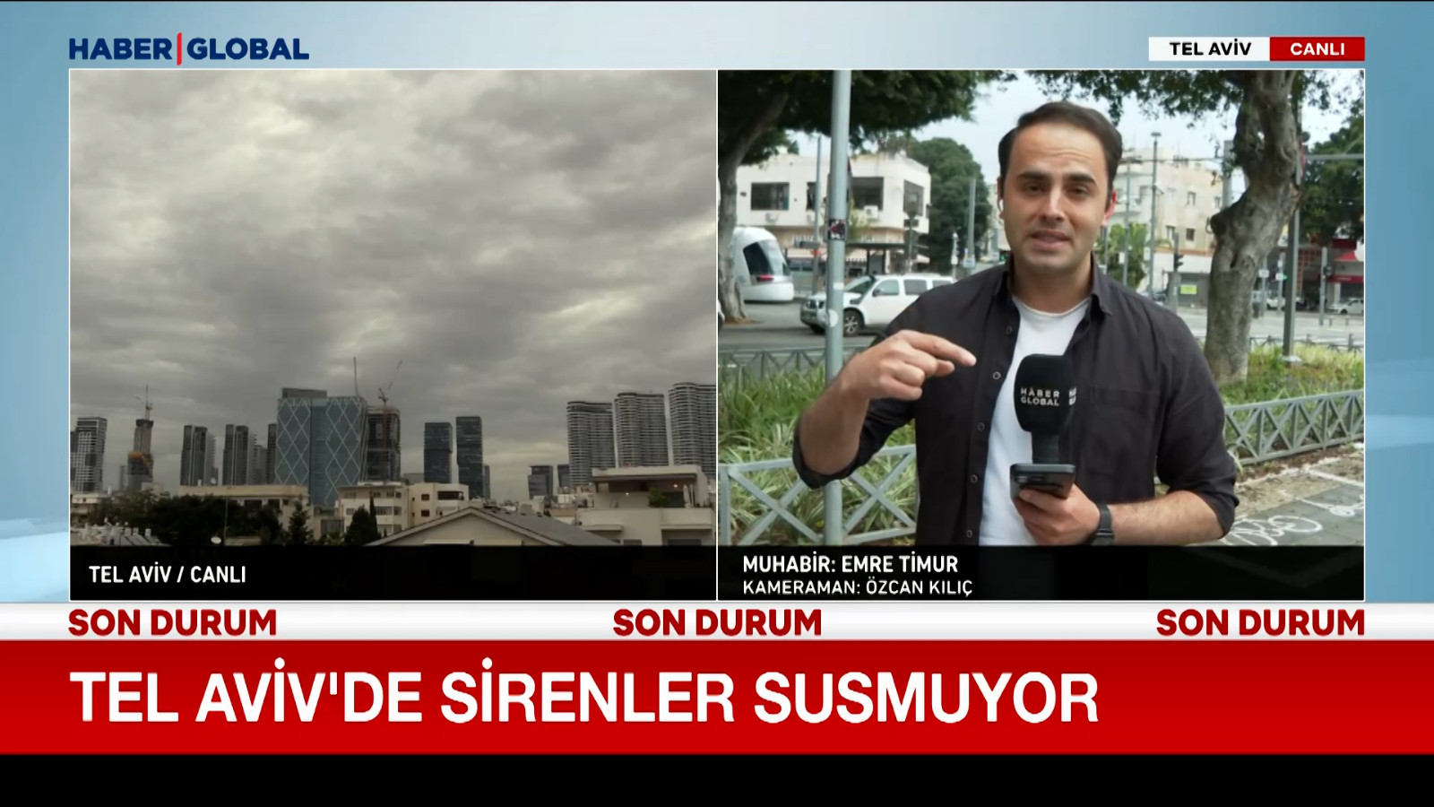 Tel Aviv'de füze alarmı sürüyor!