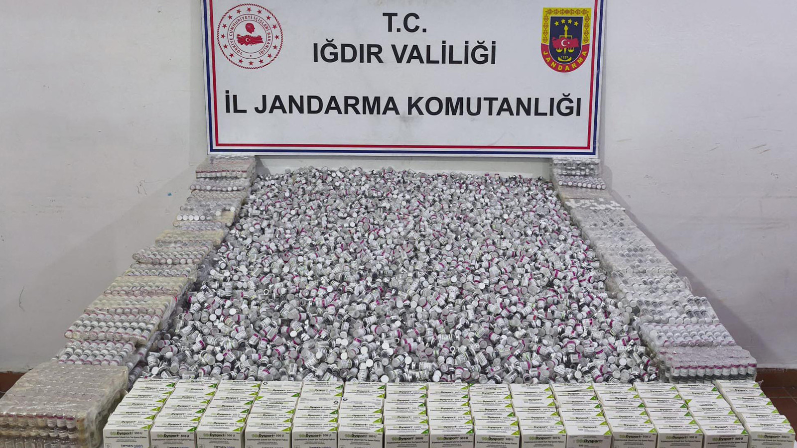 56,7 milyon TL'lik kaçak botoks ilacı ele geçirildi