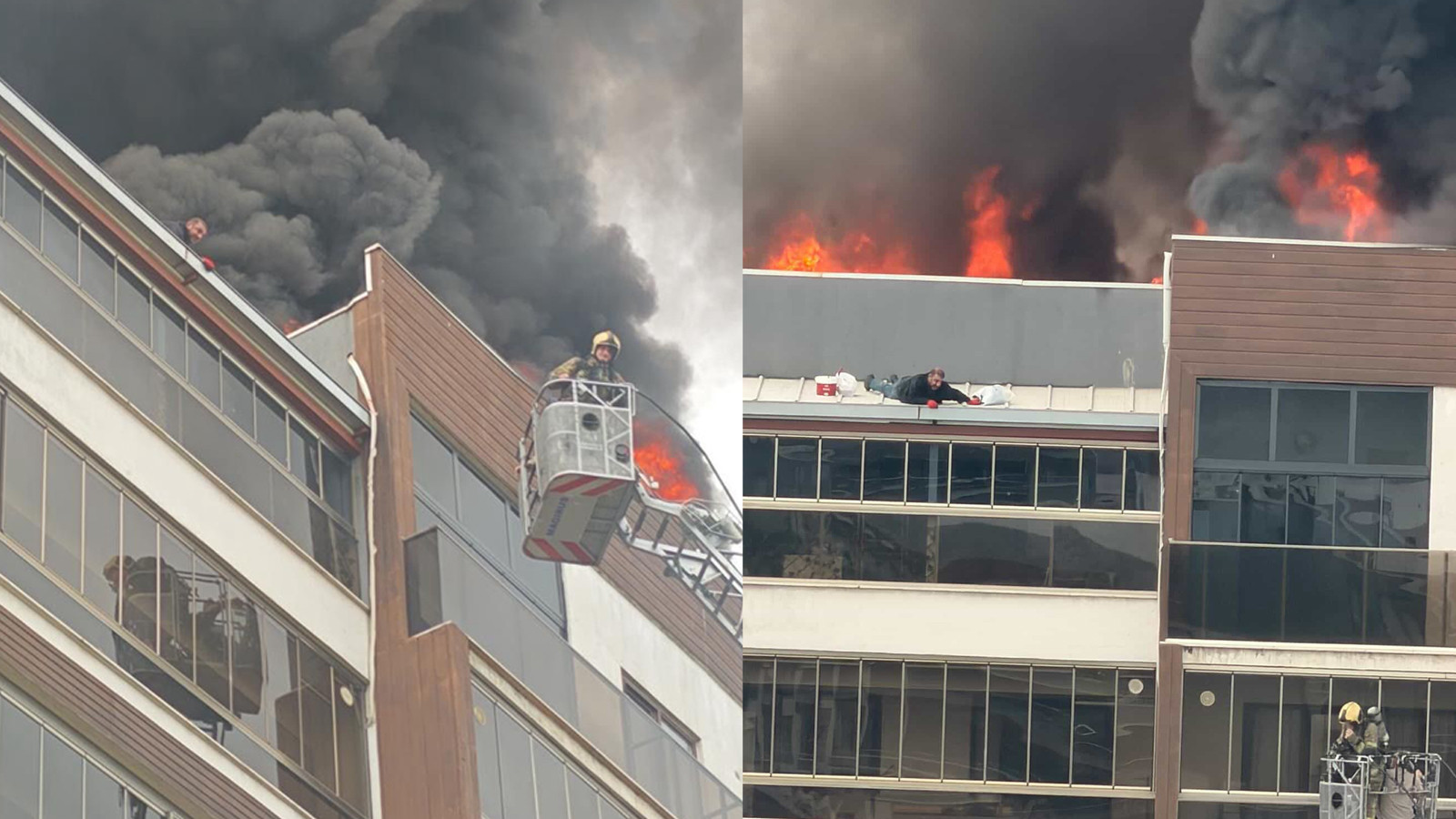 Bursa'da 8 katlı apartmanda can pazarı: Yangının ortasında mahsur kaldılar!