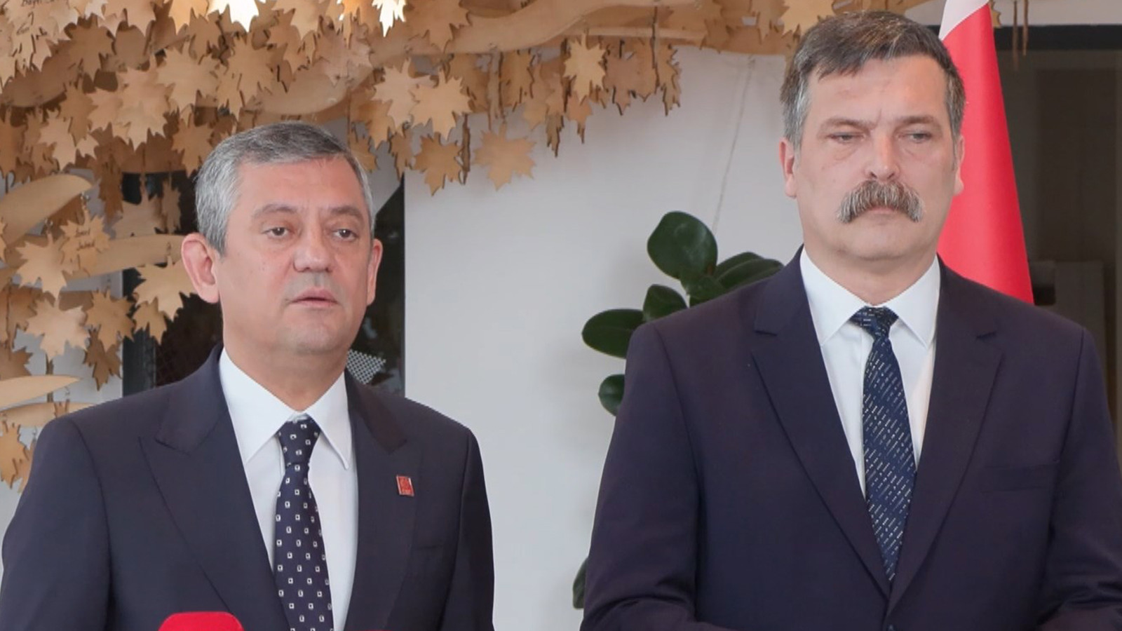 Özgür Özel, TİP Genel Başkanı Baş ve EMEP Genel Başkanı Aslan ile görüştü